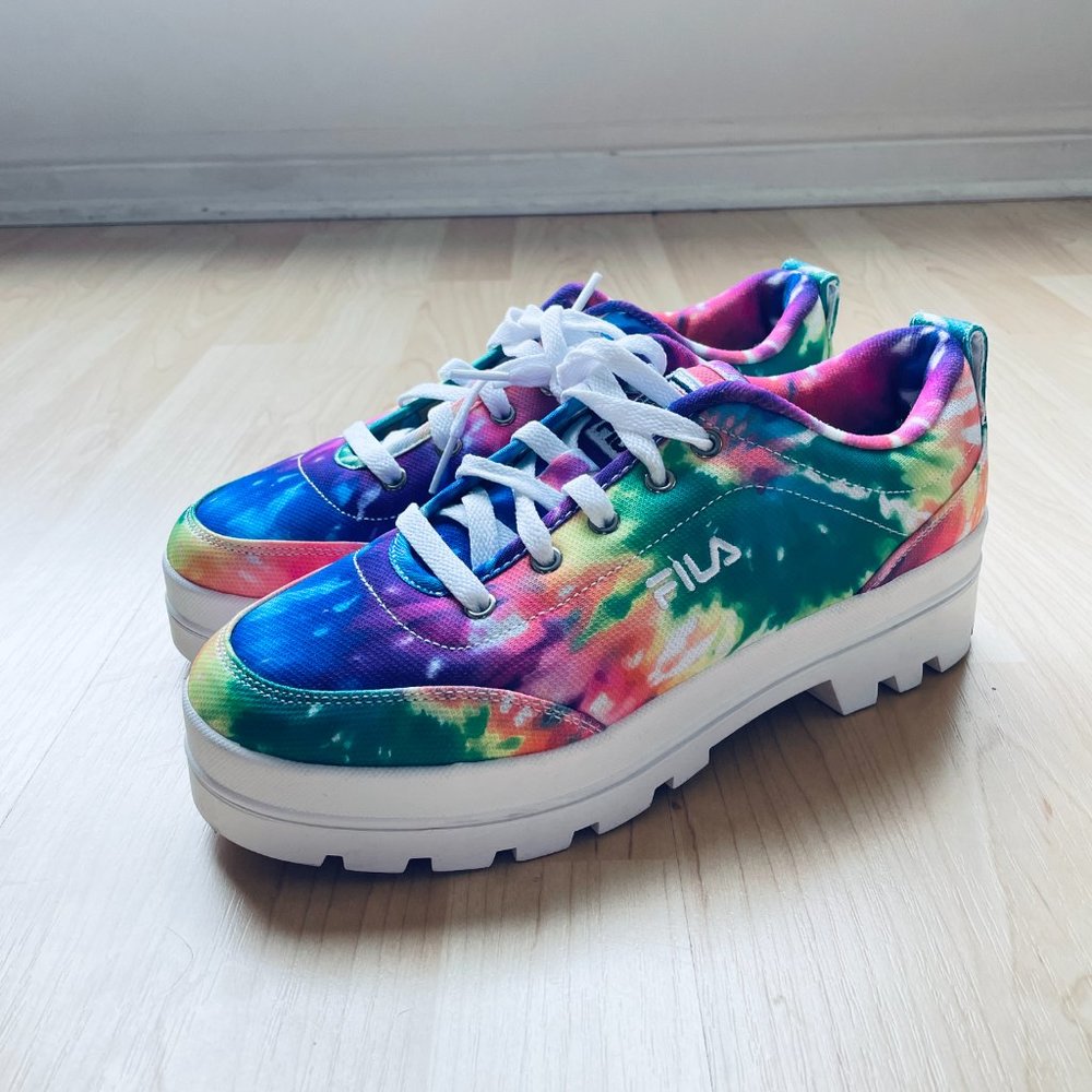 FILA - Tie Dye Platform Sneakers - Women's Size 8.5